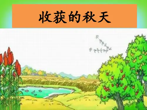一年级看图写话 《收获的秋天》 优秀课件