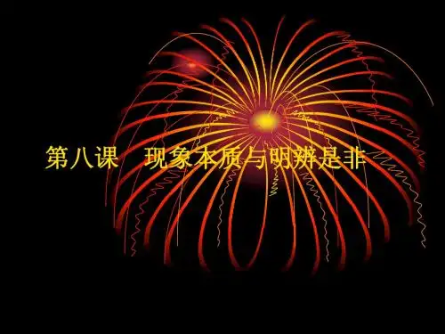 第八课 现象本质与明辨是非