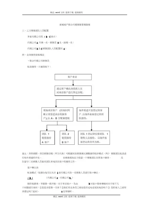 联合代理案场管理制度