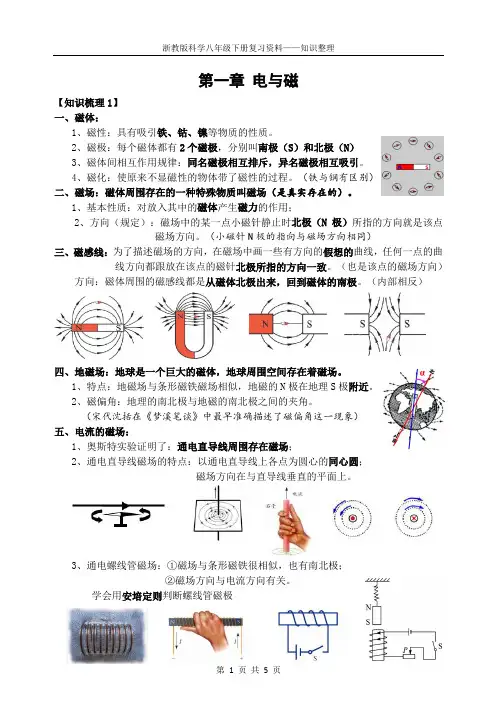 初中：八下知识点 第一章