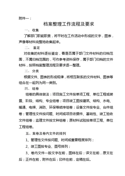 (完整版)公司档案管理工作流程