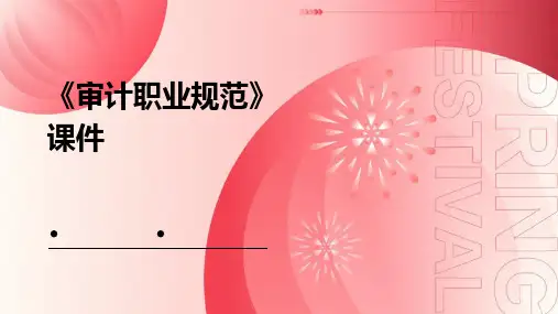 《审计职业规范》课件