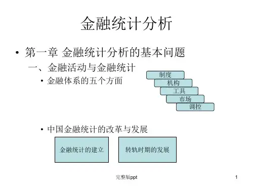 《金融统计分析》PPT课件