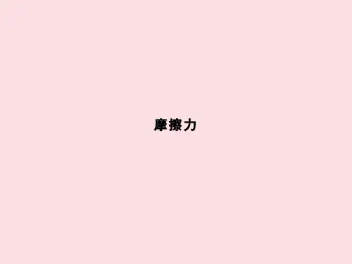 摩擦力  课件