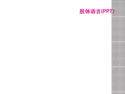 肢体语言(PPT)