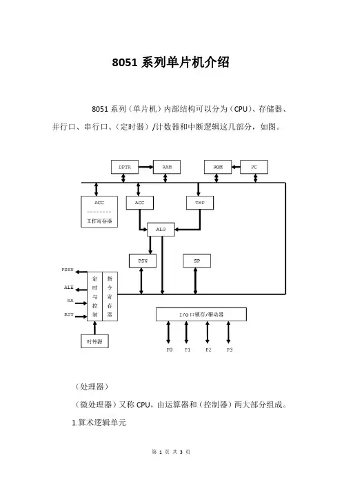8051系列单片机介绍