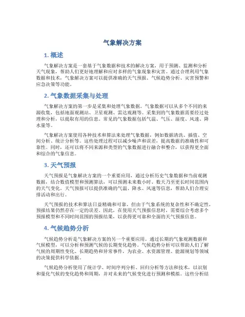 气象解决方案