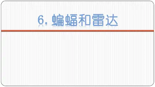 《蝙蝠和雷达》PPT免费课件演示课件