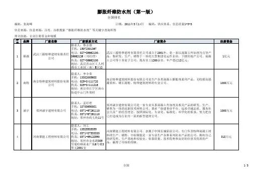 膨胀纤维防水剂
