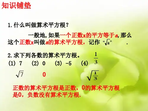 鲁教版八下数学7.1-二次根式.ppt