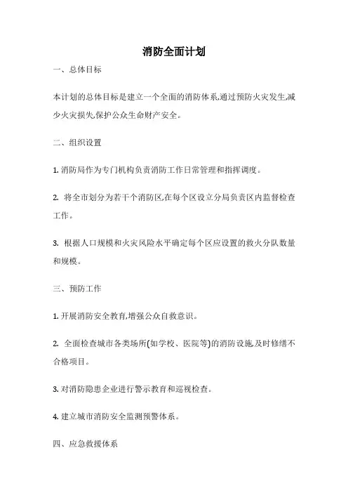 消防全面计划