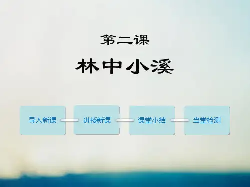 《林中小溪》课件PPT
