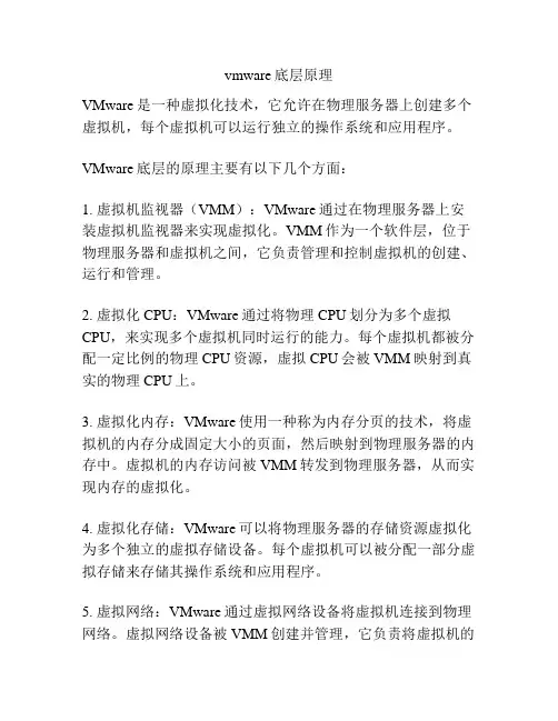 vmware底层原理