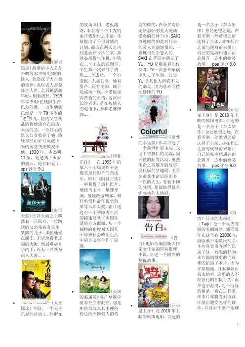 36个必看电影,个个经典,每个必看!36个经典外国大片,感动你没商量!!