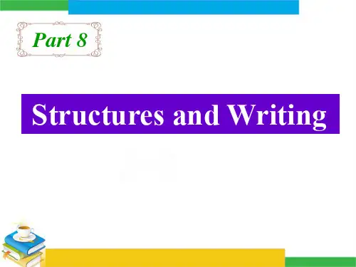英语必修二 Unit 3 writing 写作