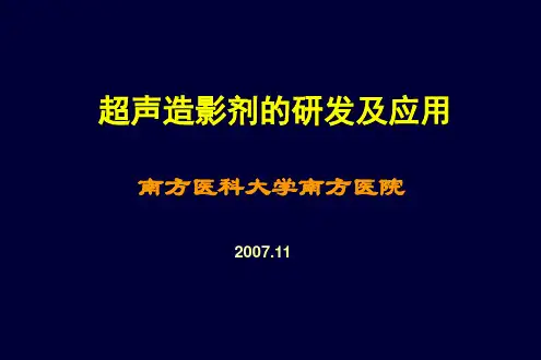 超声造影剂的研发及应用_南方医科大学南方医院