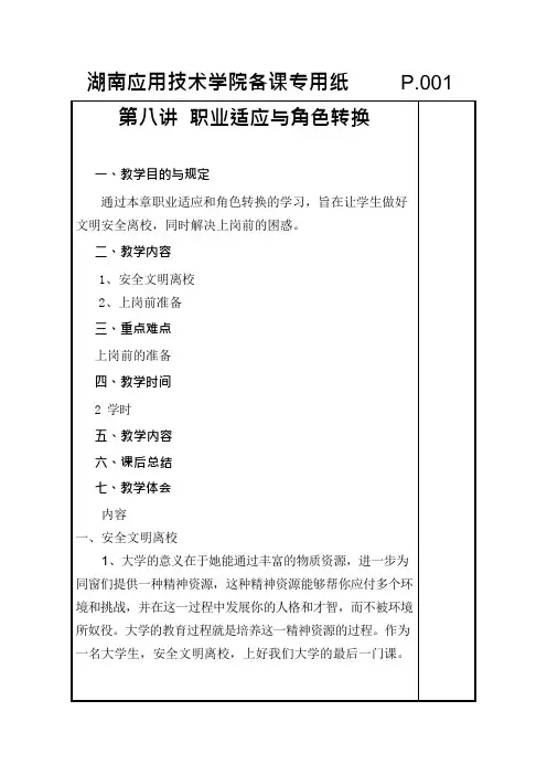10_职业适应与角色转换