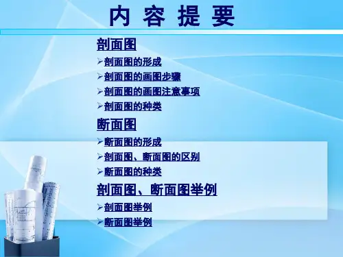 土木工程识图9剖面图和断面图