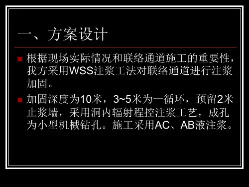 联络通道WSS注浆方案