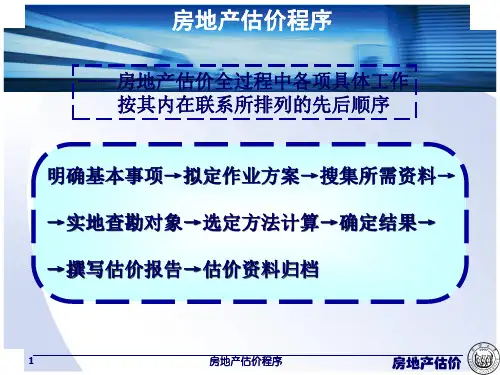10房地产估价程序