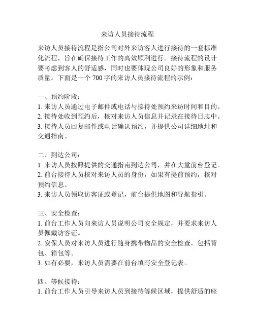 来访人员接待流程