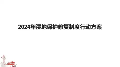 2024年湿地保护修复制度行动方案.pptx