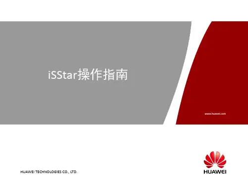 iSStar用户操作指南_安装操作_R6
