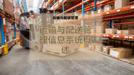 运输与配送管理信息系统概述