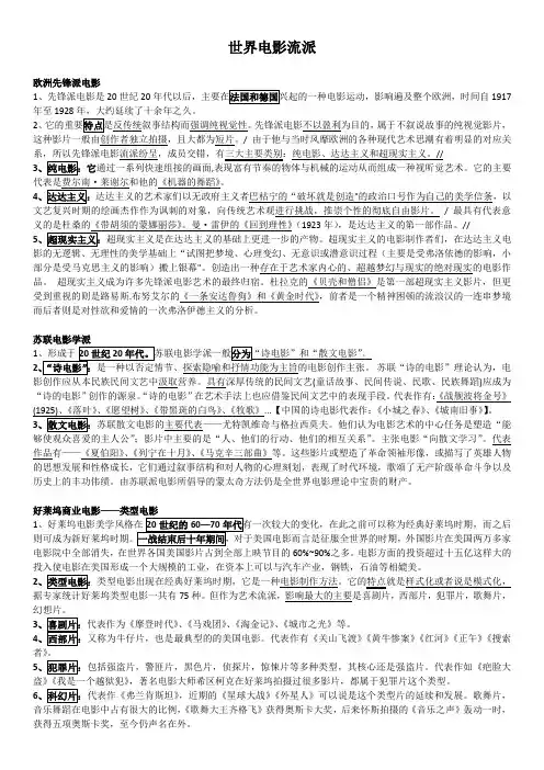 世界电影流派★