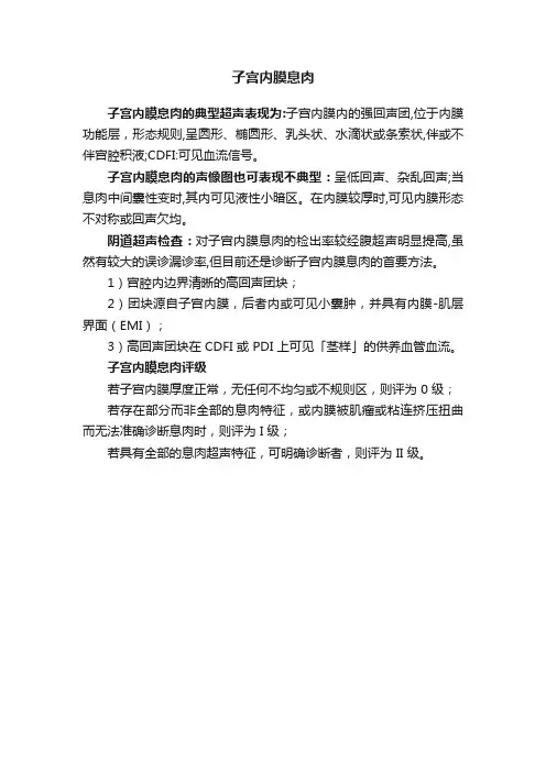 子宫内膜息肉