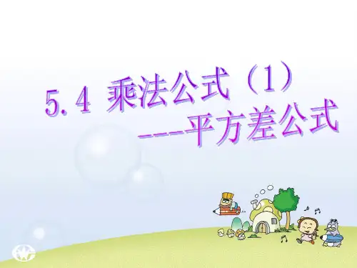 初中数学精品课件：乘法公式(1)