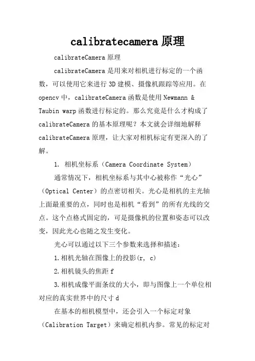 calibratecamera原理