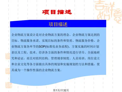 物流规划方案PPT课件
