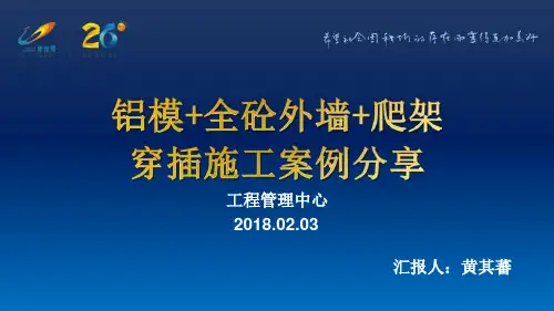 铝模+全砼外墙+爬架(穿插施工案例分享)-袁文亮