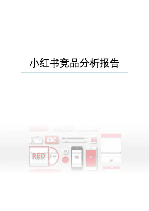 小红书市场竞品分析报告