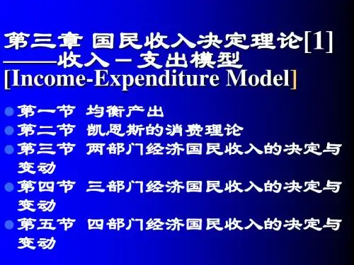 宏观经济学第3章 国民收入决定理论[1]——收入-支出模型