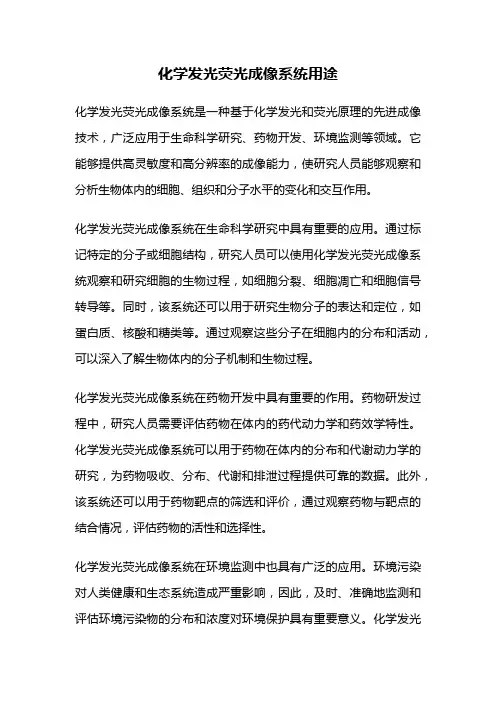 化学发光荧光成像系统用途