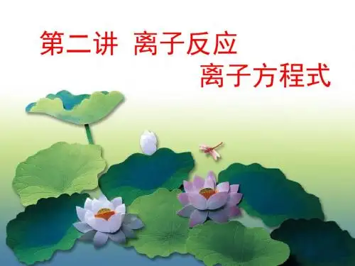 2016_高三一轮复习《离子反应》课件(新人教版)