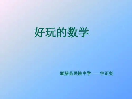 好玩的数学_图文(精)