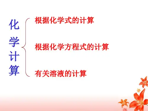 初中化学计算题类大全