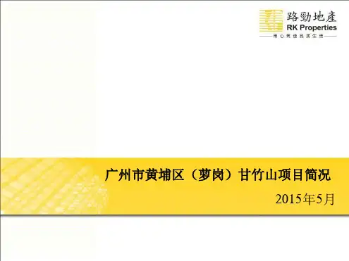 广州市新黄埔区萝岗甘竹山项目地块概况