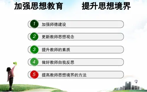 加强思想教育提升思想境界PPT课件