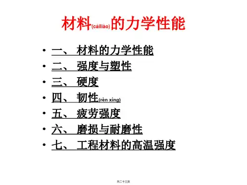 第四章 材料力学性能