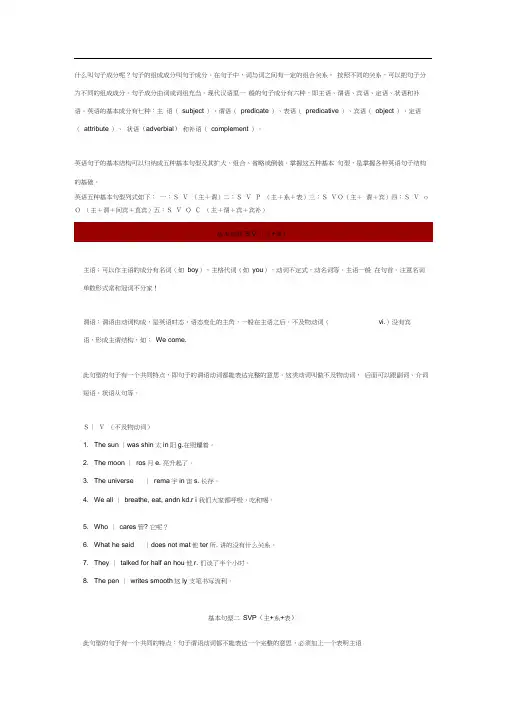 高中英语句子成分讲解超详细