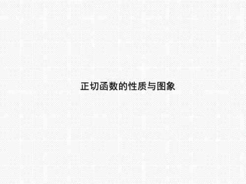 正切函数的性质与图象 课件