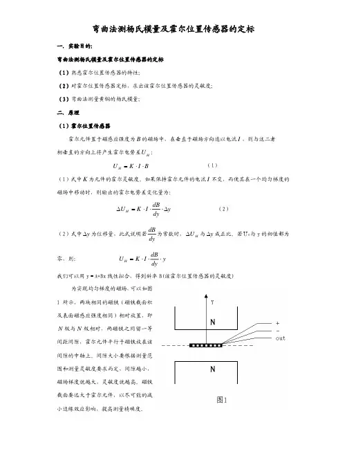 弯曲法测杨氏模量