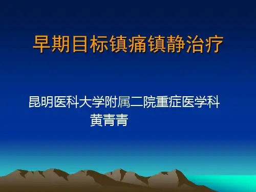 早期目标镇痛镇静(2014.广州)