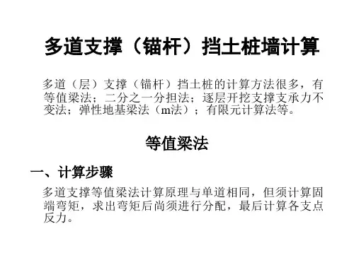 支护结构反力计算方法