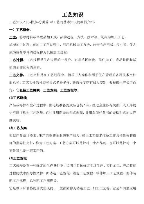 工艺知识