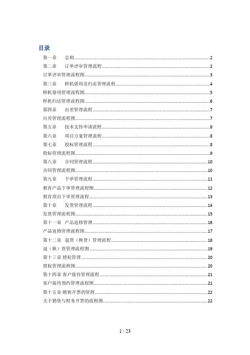 销售部流程管理-流程图